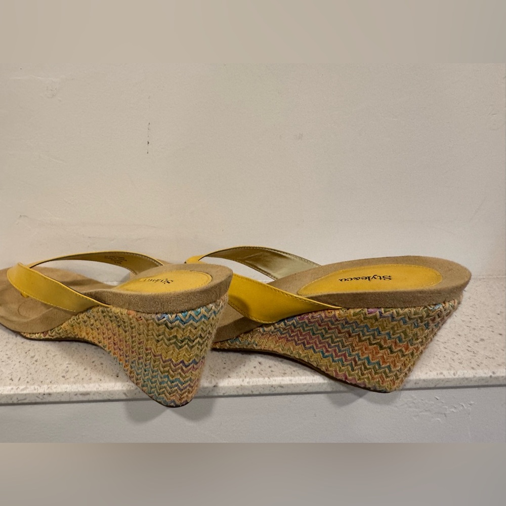 Yellowbox Puffy Bronze Summer Sandal Wedge - Size 9 - Subshine Beach